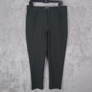 VRST Pants Mens 33x30 Green Slim Stretch 5 Pocket Performance Casual Chino